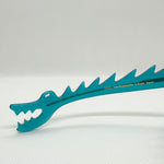 Taka, Medium Gray + Turquoise Big Dino (Asian Fit)